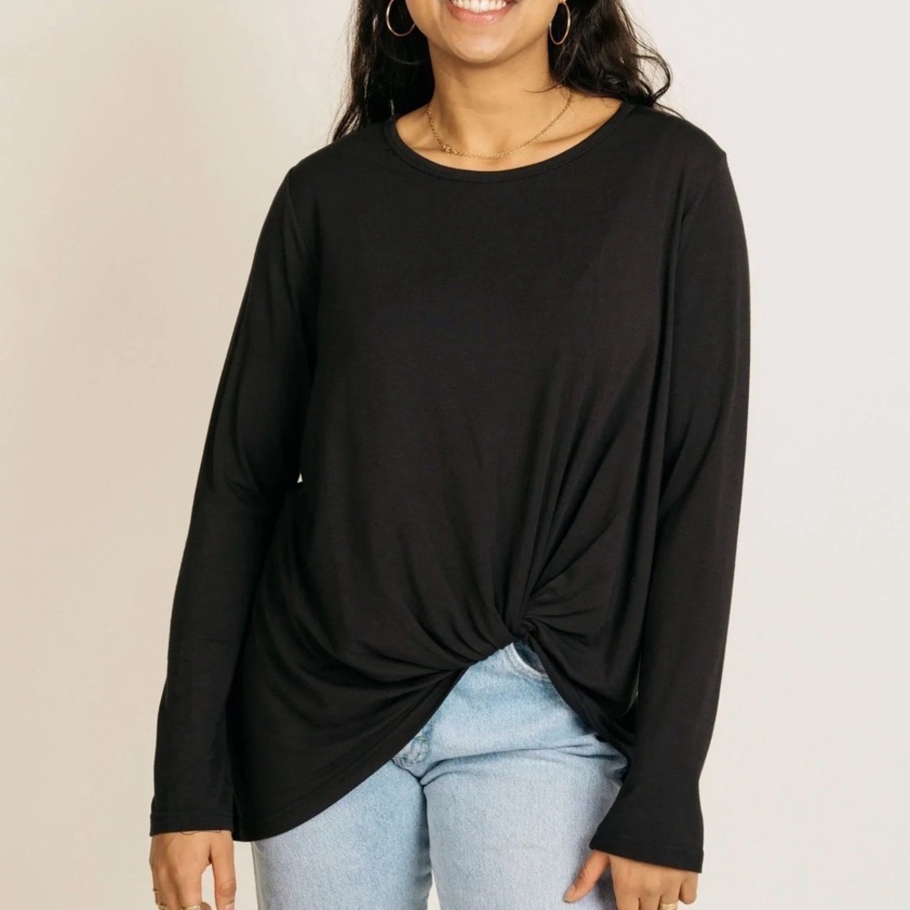 Jackson Rowe Knotty tee Black Long Sleeve